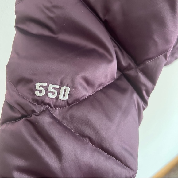The North Face Purple Down Puffer 550 Coat Size Medium - Picture 5 of 7